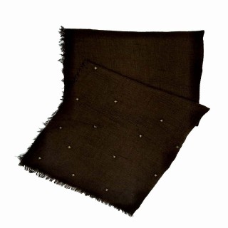 Designer Crush Star-Studded Scarf - Chocolate Brown